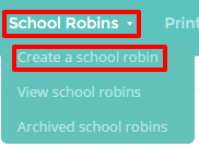 Create new robins button